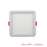 HOT LED Panel Lights Ultrathin Downlight 6W 8W 15W 20W 220V Square Round Panel Light White/Warm Indoor Bedroom LED Ceiling Light