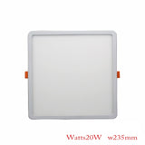 HOT LED Panel Lights Ultrathin Downlight 6W 8W 15W 20W 220V Square Round Panel Light White/Warm Indoor Bedroom LED Ceiling Light