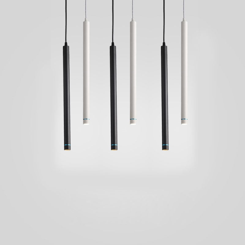Dimmable 7w LED Pendant Lamp Long Tube downlight Island Dining Room Shop Bar Decoration Cylinder Pipe Lights Cord Pendant Lamps