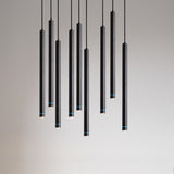 Dimmable 7w LED Pendant Lamp Long Tube downlight Island Dining Room Shop Bar Decoration Cylinder Pipe Lights Cord Pendant Lamps