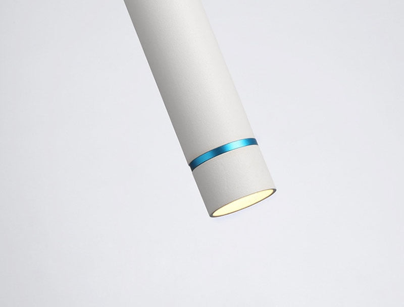 Dimmable 7w LED Pendant Lamp Long Tube downlight Island Dining Room Shop Bar Decoration Cylinder Pipe Lights Cord Pendant Lamps