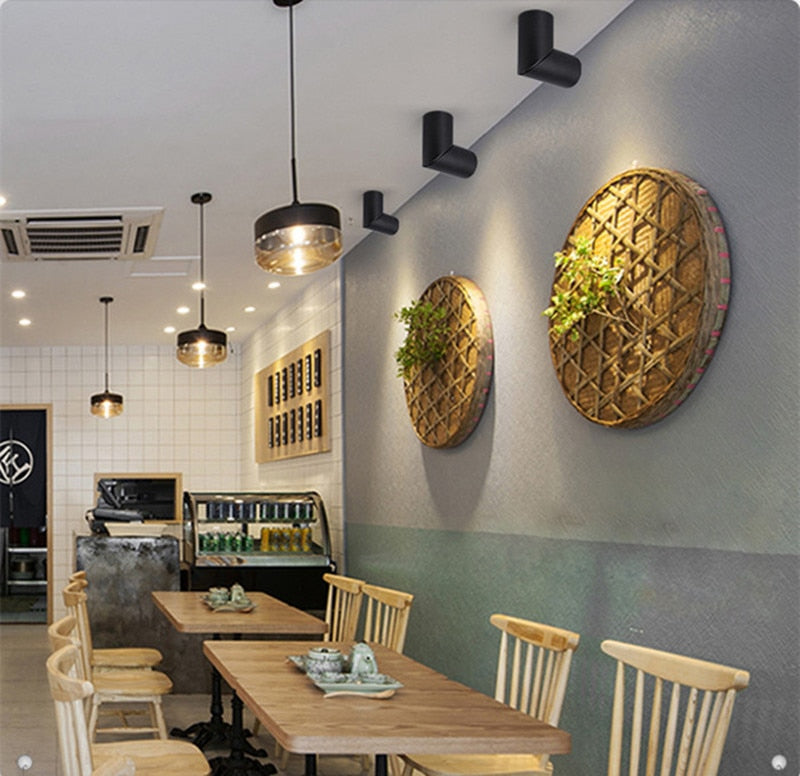 Dimmable Rotating LED Downlights 10W 15W 20W COB LED Ceiling Spot Lights AC110-220V LED Wall Lamp Warm Cold White Indoor Lighting