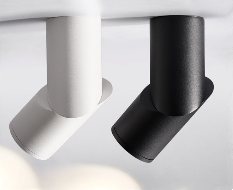 Dimmable Rotating LED Downlights 10W 15W 20W COB LED Ceiling Spot Lights AC110-220V LED Wall Lamp Warm Cold White Indoor Lighting