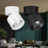 Surface Mounted LED Foldable Downlights Ceiling Spots Fixtures 220V 5W 10W 15W 25W COB Spotlight For Indoor Lighting Home Living Room