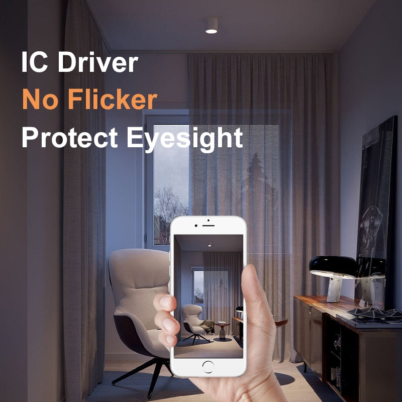 Surface Mounted LED Foldable Downlights Ceiling Spots Fixtures 220V 5W 10W 15W 25W COB Spotlight For Indoor Lighting Home Living Room