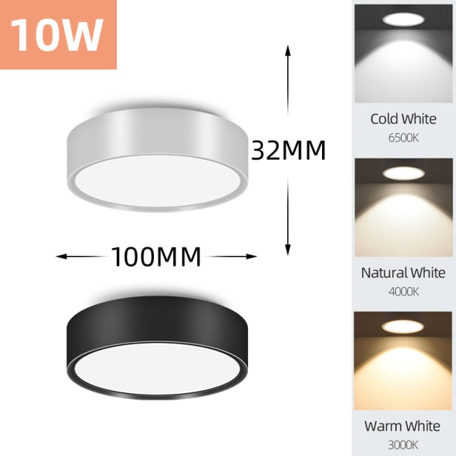 Surface Mounted LED Foldable Downlights Ceiling Spots Fixtures 220V 5W 10W 15W 25W COB Spotlight For Indoor Lighting Home Living Room