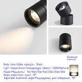 Led Surface Mounted Ceiling Downlight bedroom Adjustable LED Bulb SPOTS DIRIGIBLES Living Room led ceiling spot light fixtures