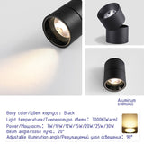 Led Surface Mounted Ceiling Downlight bedroom Adjustable LED Bulb SPOTS DIRIGIBLES Living Room led ceiling spot light fixtures