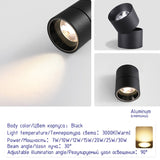 Led Surface Mounted Ceiling Downlight bedroom Adjustable LED Bulb SPOTS DIRIGIBLES Living Room led ceiling spot light fixtures