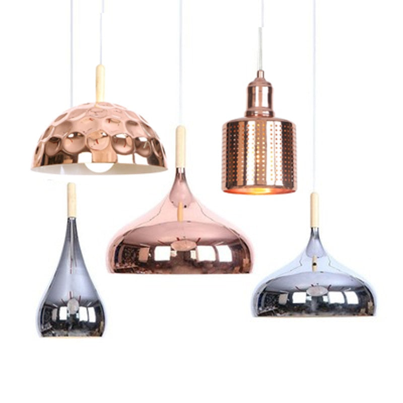 Nordic led chandelier long downlight Kitchen Restaurant Bar cone chandelier decorative chandelier bedside Chandelier