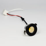 Mini LED Downlight COB 3W Cut Hole 30mm Black White Silver Body AC12V 110V 220V Dust-proof anti-fog
