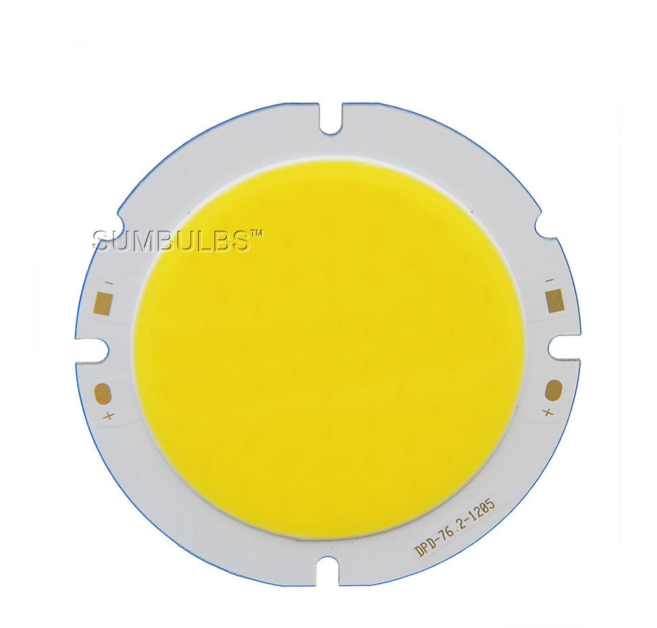 LED COB Chip 76MM Round On Board Lamp DC30-33V 20W 30W LED Light Bulb Source for Spotlight Downlight Warm Natural Cold White