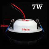 Ultra Bright Round LED Downlight AC 220V 85-265V 3W 5W 7W 9W 12W 15W 18W Aluminum LED Downlight Ceiling Recessed Spotlight