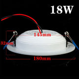 Ultra Bright Round LED Downlight AC 220V 85-265V 3W 5W 7W 9W 12W 15W 18W Aluminum LED Downlight Ceiling Recessed Spotlight