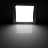 Ultra Thin 6W - 21W Square LED Ceiling Light White Recessed Panel Downlight Spotlight Lamp 110V-240V for Indoor Bedroom Kitchen