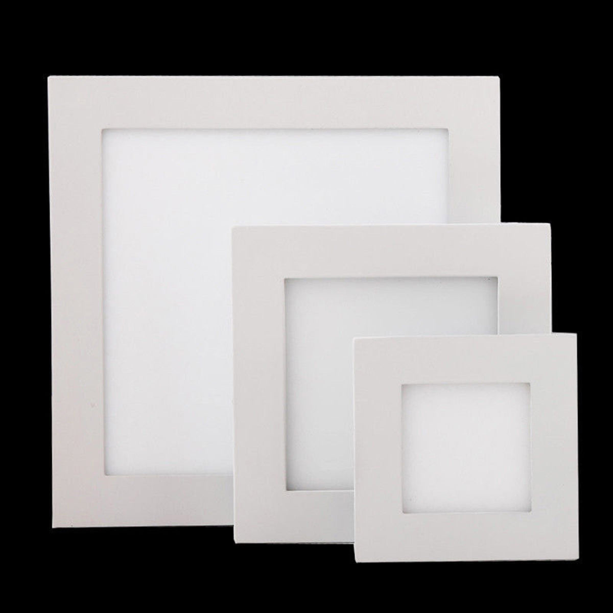 Ultra Thin 6W - 21W Square LED Ceiling Light White Recessed Panel Downlight Spotlight Lamp 110V-240V for Indoor Bedroom Kitchen