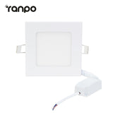 Ultra Thin 6W - 21W Square LED Ceiling Light White Recessed Panel Downlight Spotlight Lamp 110V-240V for Indoor Bedroom Kitchen