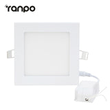 Ultra Thin 6W - 21W Square LED Ceiling Light White Recessed Panel Downlight Spotlight Lamp 110V-240V for Indoor Bedroom Kitchen