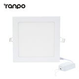 Ultra Thin 6W - 21W Square LED Ceiling Light White Recessed Panel Downlight Spotlight Lamp 110V-240V for Indoor Bedroom Kitchen