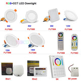 Miboxer 6W/9W/12W/15W/18W RGB+CCT LED Downlight Dimmable LED Ceiling Spotlight AC110V 220V FUT063/FUT066/FUT068/FUT069/B8/iBox1