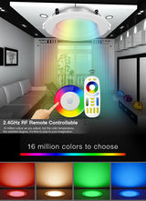Miboxer 6W/9W/12W/15W/18W RGB+CCT LED Downlight Dimmable LED Ceiling Spotlight AC110V 220V FUT063/FUT066/FUT068/FUT069/B8/iBox1