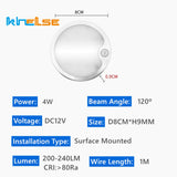 LED Ceiling Light Ultra-thin LED Panel Motion Sensor 12V Spotlights Recessed Daylight LED Infrared Sensor Kitchen Mini Downlight