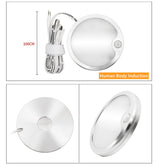 LED Ceiling Light Ultra-thin LED Panel Motion Sensor 12V Spotlights Recessed Daylight LED Infrared Sensor Kitchen Mini Downlight