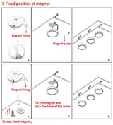 LED Ceiling Light Ultra-thin LED Panel Motion Sensor 12V Spotlights Recessed Daylight LED Infrared Sensor Kitchen Mini Downlight