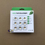 9pcs/lot DC12V 1W LED MINI Downlight Bridgelux Chip Waterproof IP65 LED Spot Light LED Cabinet Light LED Downlight