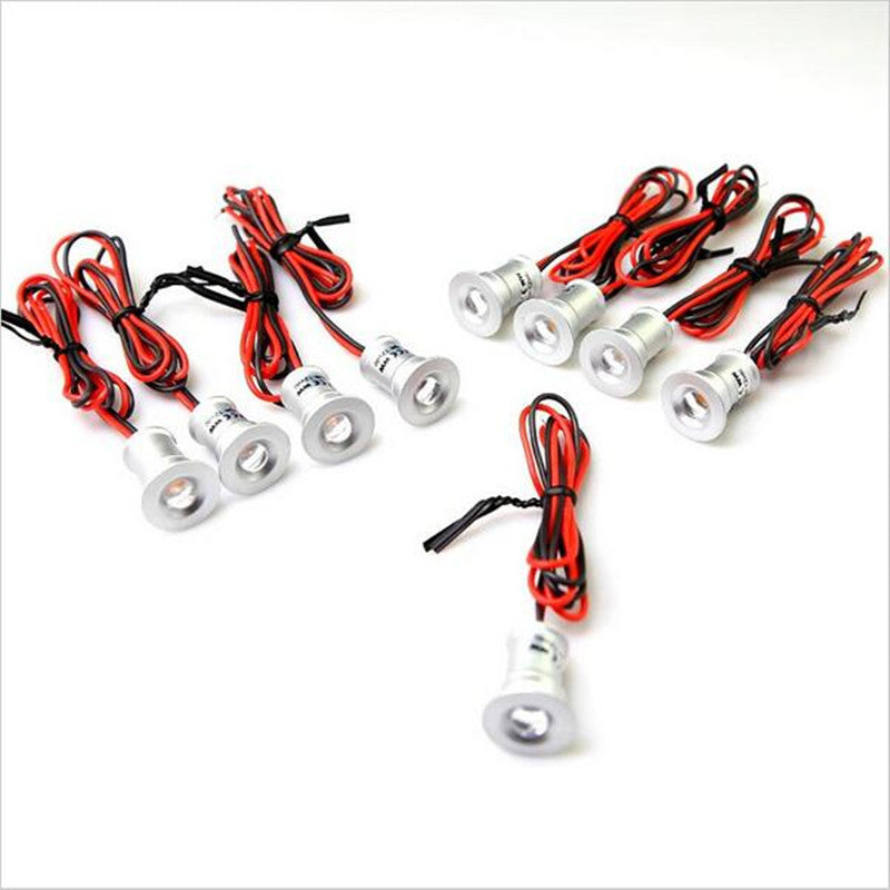 9pcs/lot DC12V 1W LED MINI Downlight Bridgelux Chip Waterproof IP65 LED Spot Light LED Cabinet Light LED Downlight