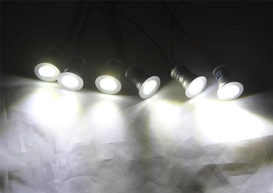 9pcs/lot DC12V 1W LED MINI Downlight Bridgelux Chip Waterproof IP65 LED Spot Light LED Cabinet Light LED Downlight