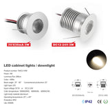 Super Bright 3W LED Spotlight With Chip DC12V-24V/3V Input 30mm Cutout Recessed DownLight Cabinet Lighting 9pcs CE list