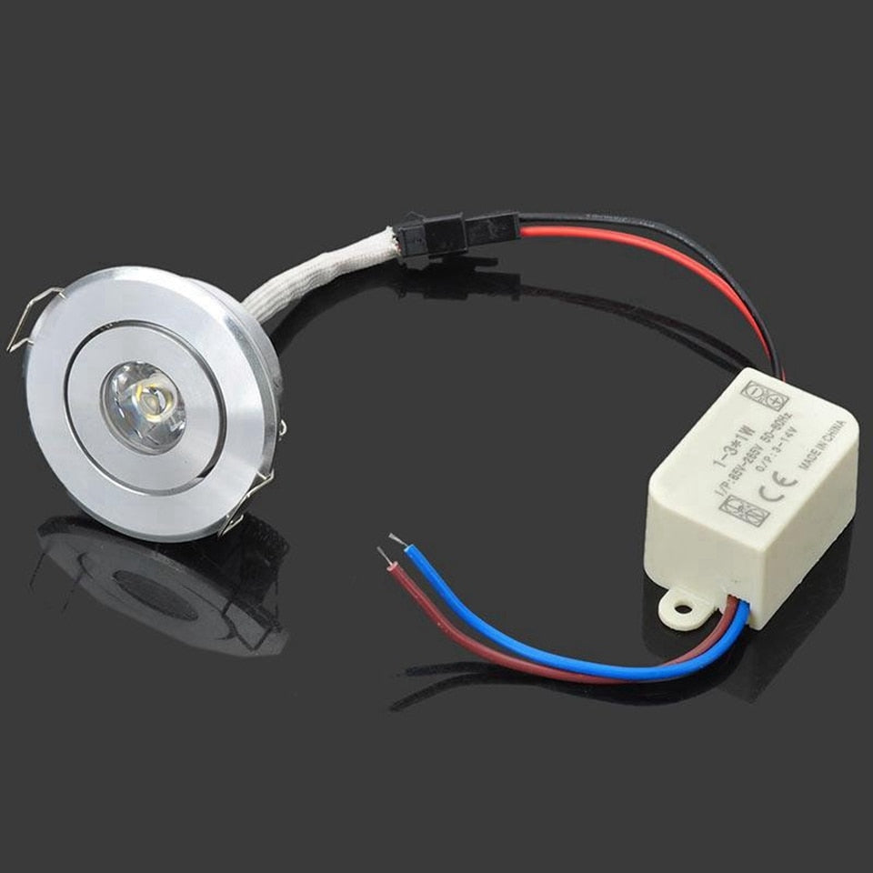 GD 4pcs 1W 3W LED Recessed Spot  110V 220V Dimmable LED Ceiling Fixture Dimmable LED Spot Downlight Interior Home Living Room