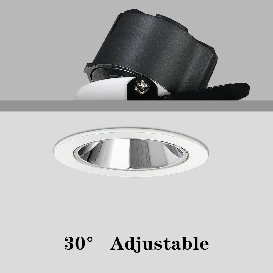 LED Downlight 7w 12w 15w Led Bulb Anti Glare LED Recessed Lamp Bedroom Kitchen Living Room Indoor LED Spot Lightings
