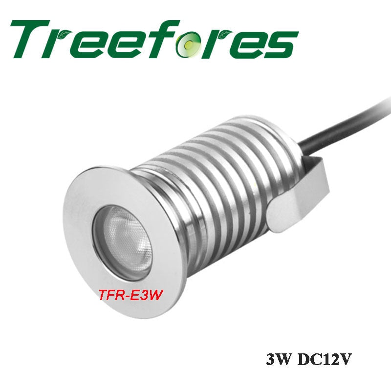 IP67 IP68 3W 12V-24V Underground Spotlight Mini COB Sauna Swimming Pool Lamp LED Floor Outdoor Garden Downlight Lighting