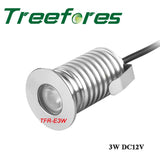 IP67 IP68 3W 12V-24V Underground Spotlight Mini COB Sauna Swimming Pool Lamp LED Floor Outdoor Garden Downlight Lighting