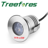 IP67 IP68 3W 12V-24V Underground Spotlight Mini COB Sauna Swimming Pool Lamp LED Floor Outdoor Garden Downlight Lighting