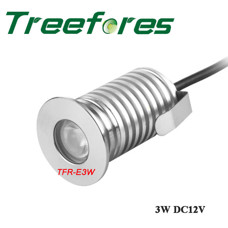 IP67 IP68 3W 12V-24V Underground Spotlight Mini COB Sauna Swimming Pool Lamp LED Floor Outdoor Garden Downlight Lighting