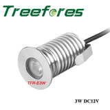 IP67 IP68 3W 12V-24V Underground Spotlight Mini COB Sauna Swimming Pool Lamp LED Floor Outdoor Garden Downlight Lighting