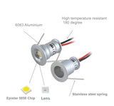 Ceiling Spot Light 30D/120D,  Mini 1W Downlights,  Led SpotLight DC3V/300mA, DIY Lamp For Home Lighting, 15mm Cutout 6pc