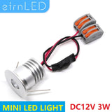 etrnLED 3W Ceiling Spots 12v Led Focus Mini Led Light Recessed Lamp Interior Spotlights Cabinet Showcase Downlight with Driver Spot