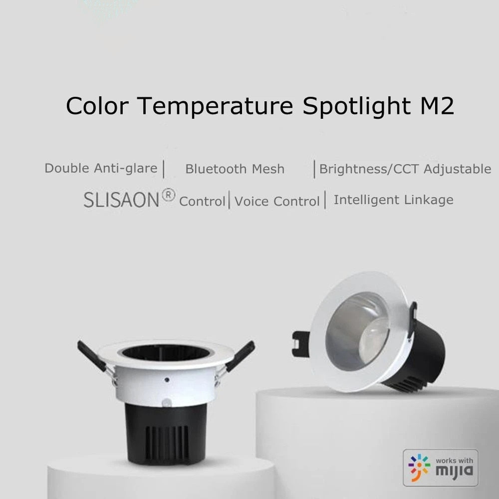 Smart downlight and Smart Downlight M2 Ceiling Down Light Mesh Edition to Mi home App smart Control