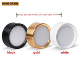 Surface mounted LED downlight spot light 3W 5W 7W 9W 12W ceiling light living room study window background wall lighting