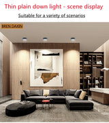 Surface mounted LED downlight spot light 3W 5W 7W 9W 12W ceiling light living room study window background wall lighting