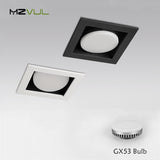 GX53 Led Recessed Downlight Bulb Replaceable Freely Ceiling Led Spot Lamp 7W 9W 12W For Living Room Bedroom Kitchen Lighting
