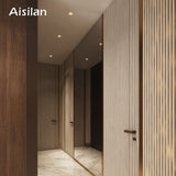 Aisilan LED recessed downlight frameless 30° adjustable anti-glare detachable bedroom corridor white black built in spot light