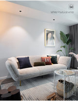 Aisilan LED recessed downlight frameless 30° adjustable anti-glare detachable bedroom corridor white black built in spot light