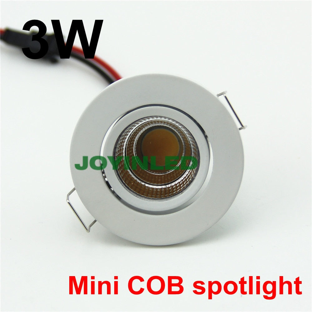 LED Downlight 3W 5W COB chip Recessed Ceiling Mini LED Lights white led downlighters