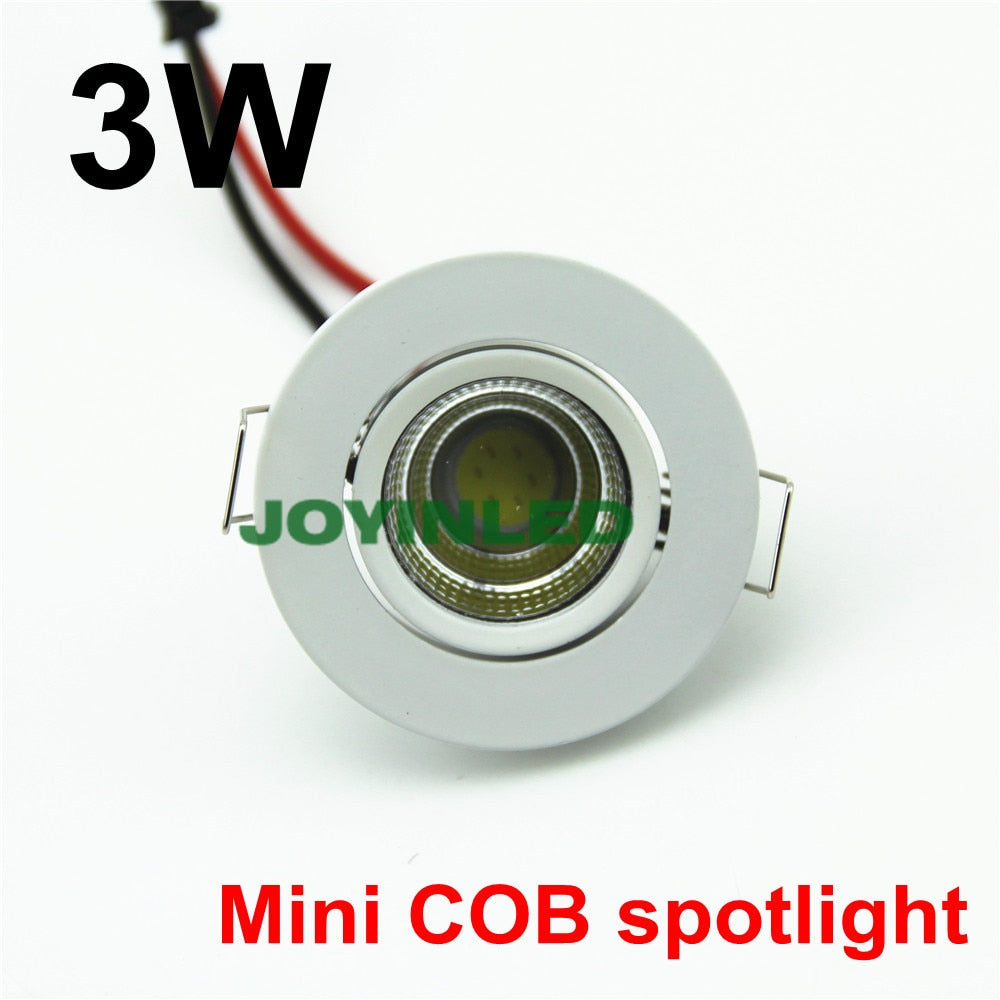 LED Downlight 3W 5W COB chip Recessed Ceiling Mini LED Lights white led downlighters