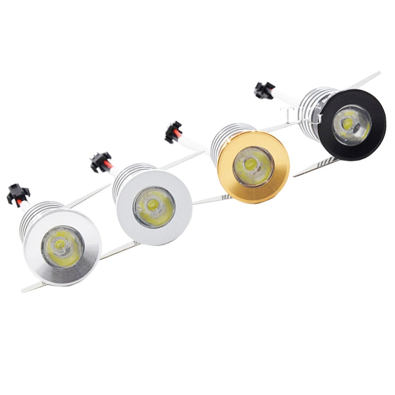 Super small LED Downlight Ressessed in LED Spot light 1W 3W 110V 220V For indoor Store counter Home kitchen Lighting